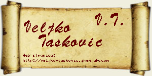 Veljko Tasković vizit kartica